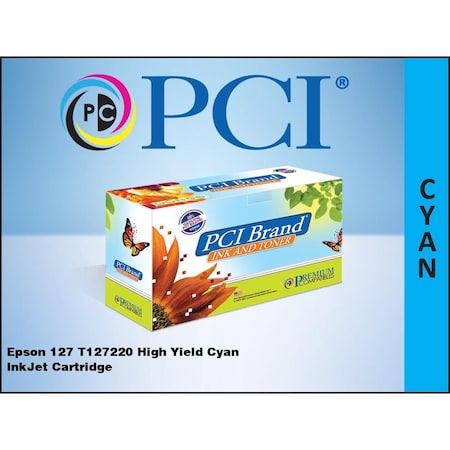 Pci Epson 127 T127220 High Yield Cyan Ink T127220-PCI